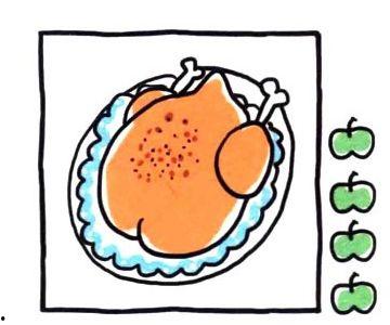 明星切桃子簡筆畫可愛,簡筆畫可愛演繹甜蜜瞬間